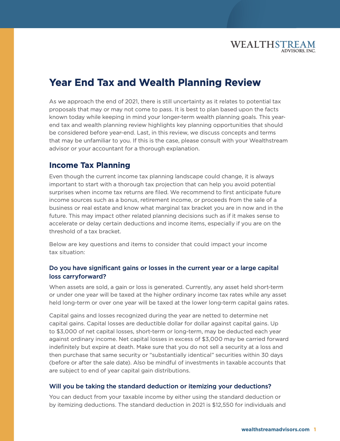 Year End Tax and Wealth Planning Review_LP Year End Tax and Wealth Planning Review_LP